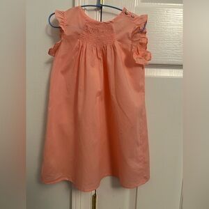 Copper Key Coral Smocked Dress